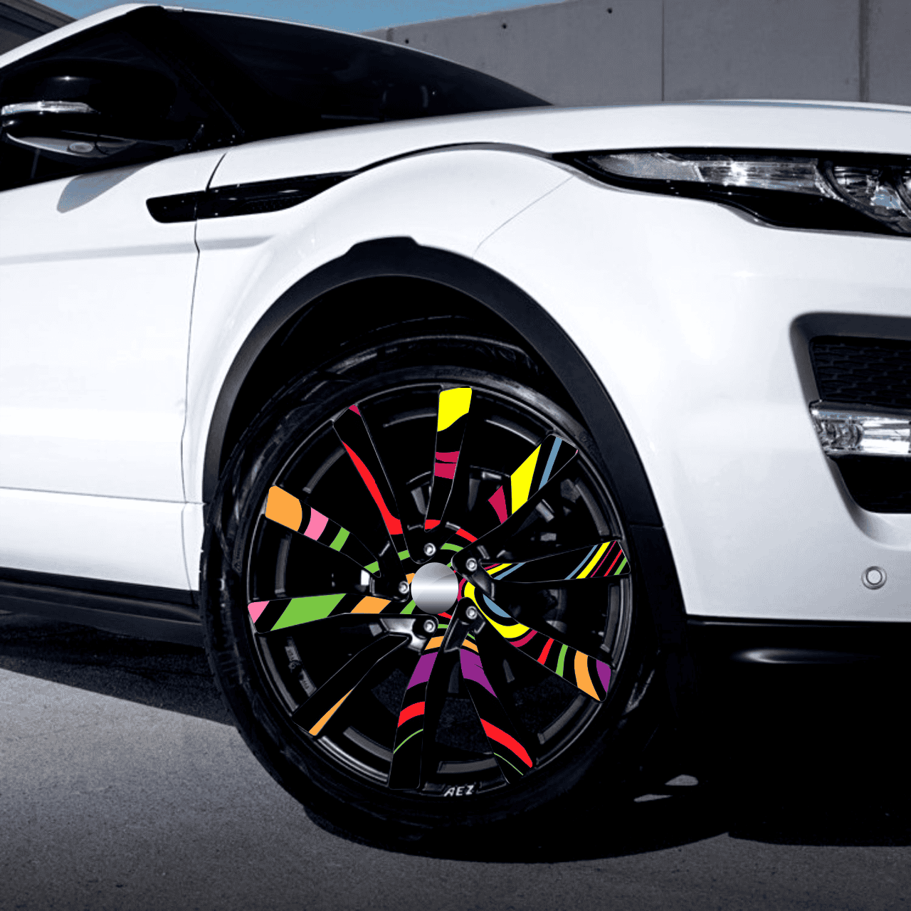 FOLII-JANTE-15.png Set 4 Folii Imprimate Outdoor cu EcoSolvent, autoadezive, pentru decorarea jantelor auto, dimetru 60 cm, model FJT-15 - imagine 1