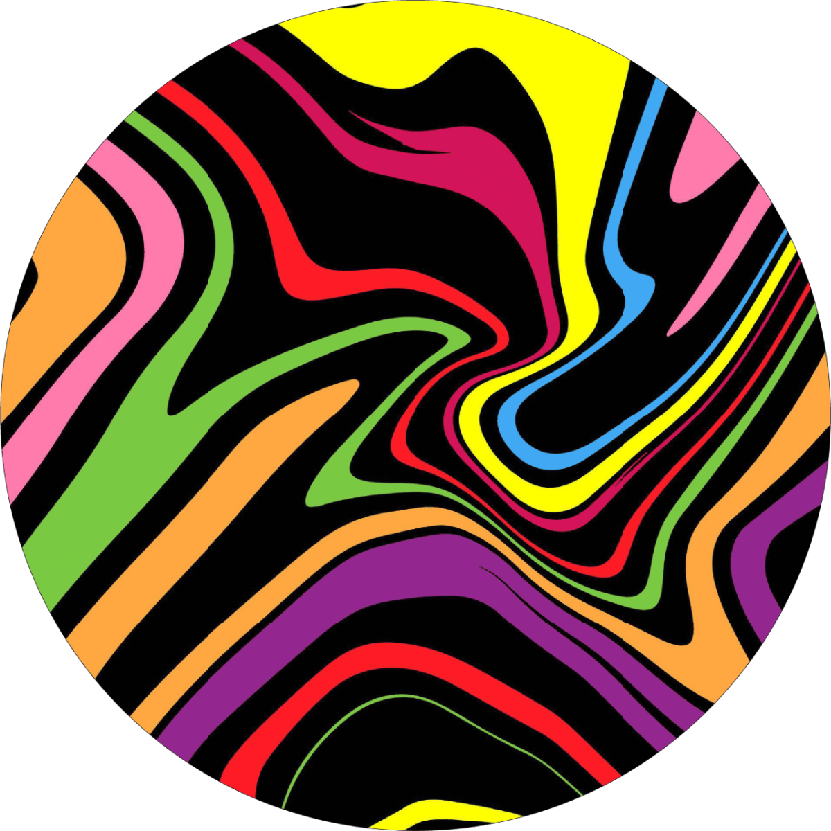 Set 4 Folii Imprimate Outdoor cu EcoSolvent, autoadezive, pentru decorarea jantelor auto, dimetru 60 cm, model FJT-15 - imagine 5