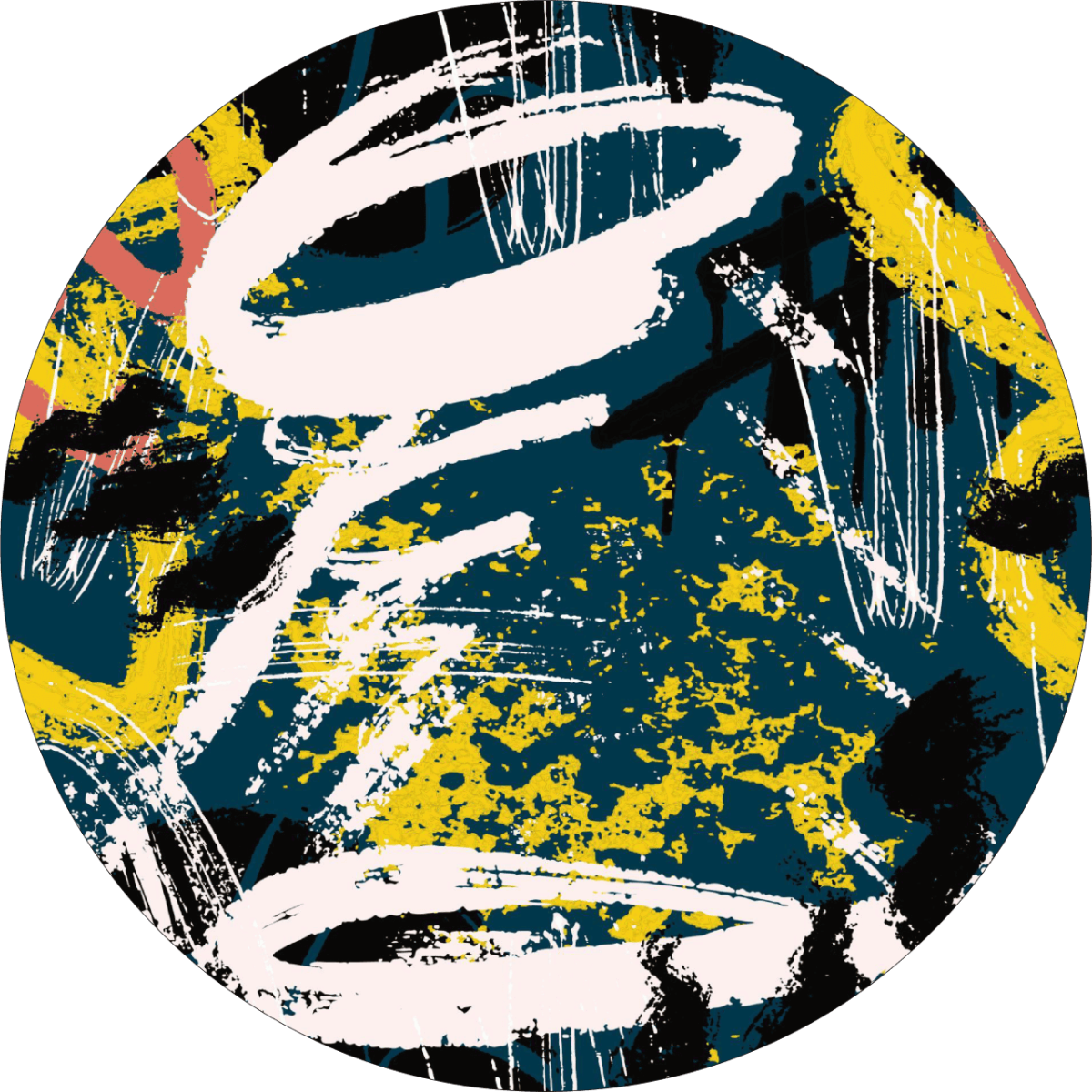 Set 4 Folii Imprimate Outdoor cu EcoSolvent, autoadezive, pentru decorarea jantelor auto, dimetru 60 cm, model FJT-16 - imagine 5