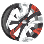 Set 4 Folii Imprimate Outdoor cu EcoSolvent, autoadezive, pentru decorarea jantelor auto, dimetru 60 cm, model FJT-17 - imagine 3