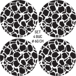 Set 4 Folii Imprimate Outdoor cu EcoSolvent, autoadezive, pentru decorarea jantelor auto, dimetru 60 cm, model FJT-18 - imagine 4