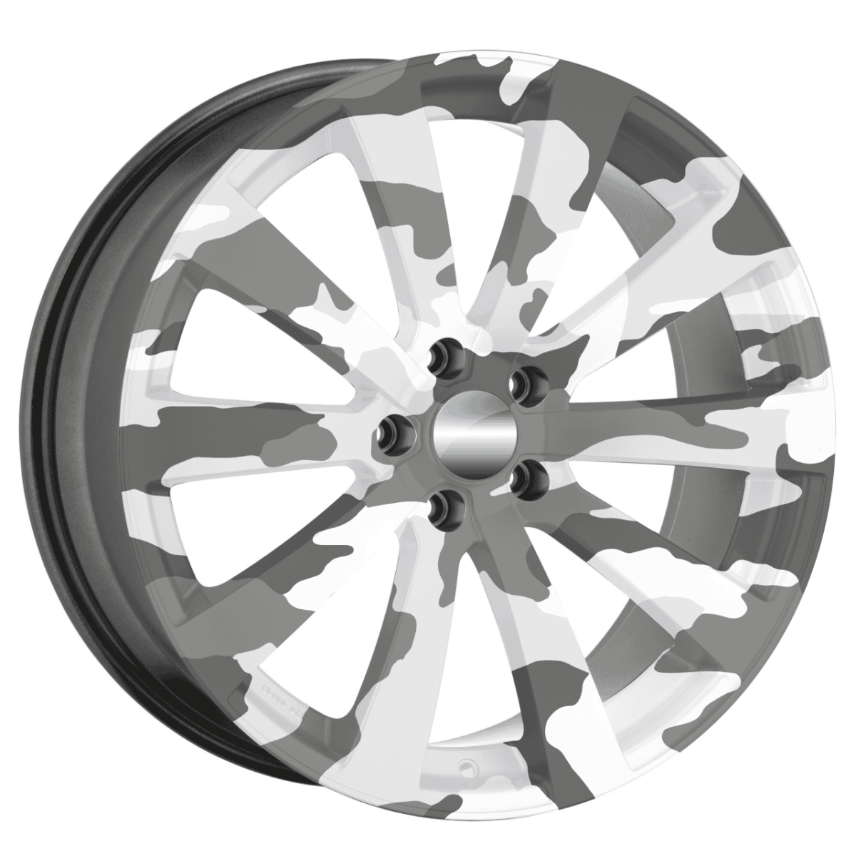 Set 4 Folii Imprimate Outdoor cu EcoSolvent, autoadezive, pentru decorarea jantelor auto, dimetru 60 cm, model FJT-24 - imagine 3