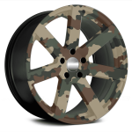 Set 4 Folii Imprimate Outdoor cu EcoSolvent, autoadezive, pentru decorarea jantelor auto, dimetru 60 cm, model FJT-27 - imagine 3