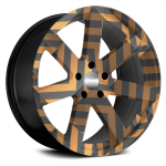 Set 4 Folii Imprimate Outdoor cu EcoSolvent, autoadezive, pentru decorarea jantelor auto, dimetru 60 cm, model FJT-30 - imagine 2