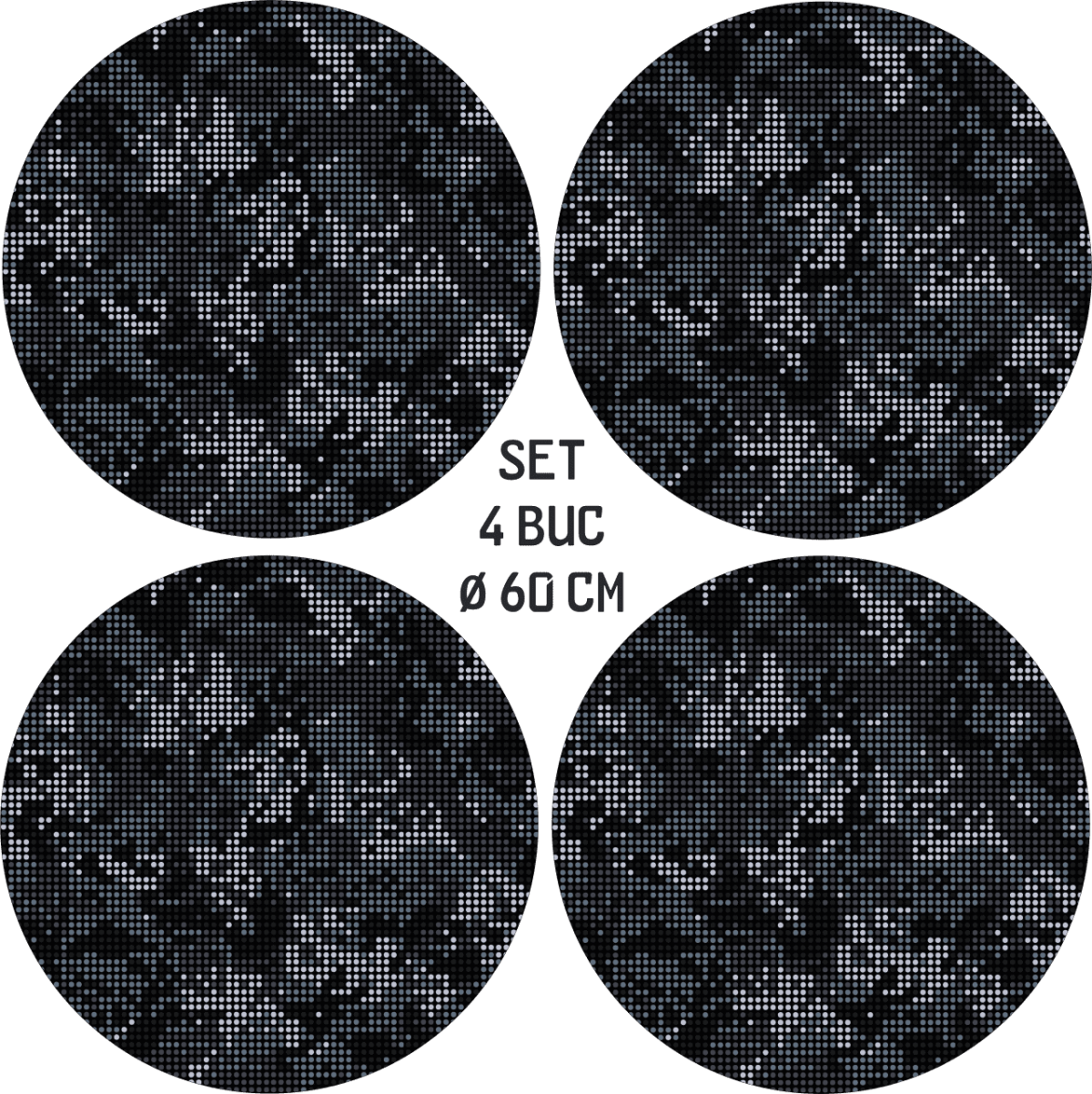 Set 4 Folii Imprimate Outdoor cu EcoSolvent, autoadezive, pentru decorarea jantelor auto, dimetru 60 cm, model FJT-31 - imagine 4