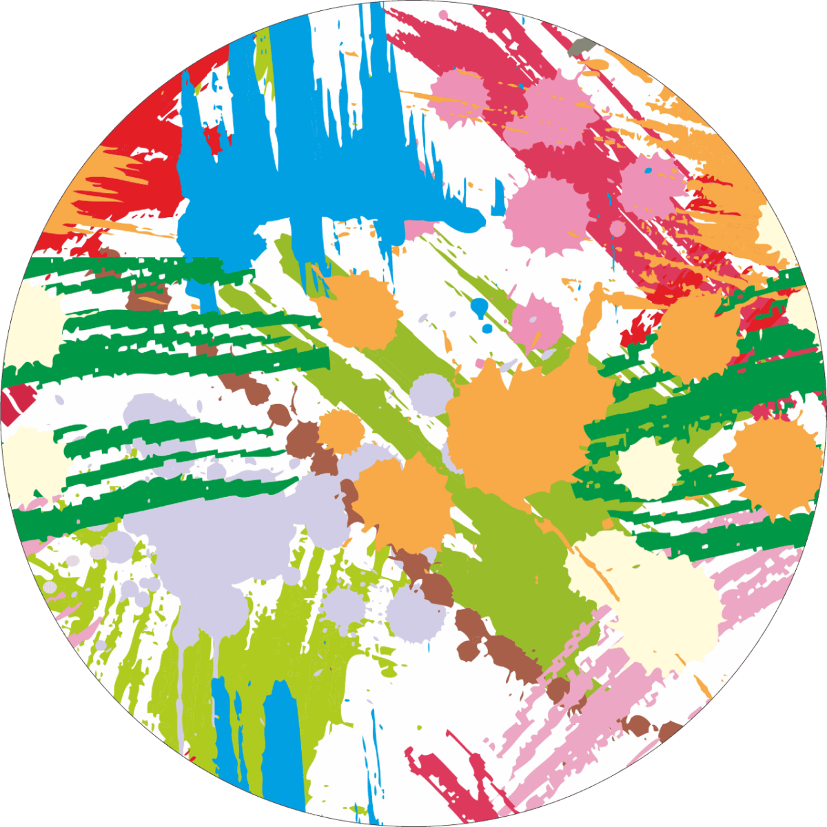 Set 4 Folii Imprimate Outdoor cu EcoSolvent, autoadezive, pentru decorarea jantelor auto, dimetru 60 cm, model FJT-33 - imagine 5