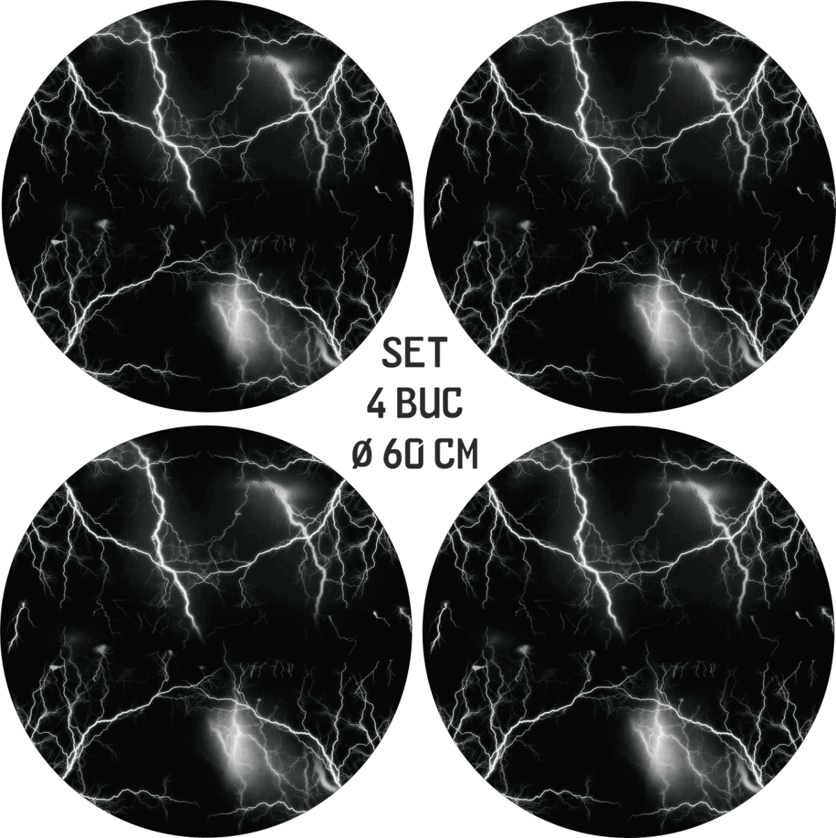 Set 4 Folii Imprimate Outdoor cu EcoSolvent, autoadezive, pentru decorarea jantelor auto, dimetru 60 cm, model FJT-34 - imagine 4