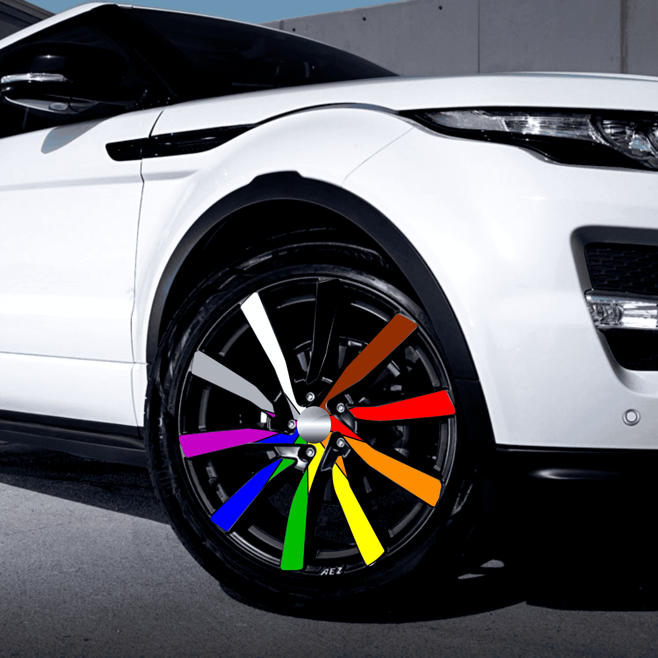 FOLII-JANTE-35.png Set 4 Folii Imprimate Outdoor cu EcoSolvent, autoadezive, pentru decorarea jantelor auto, dimetru 60 cm, model FJT-35 - imagine 1