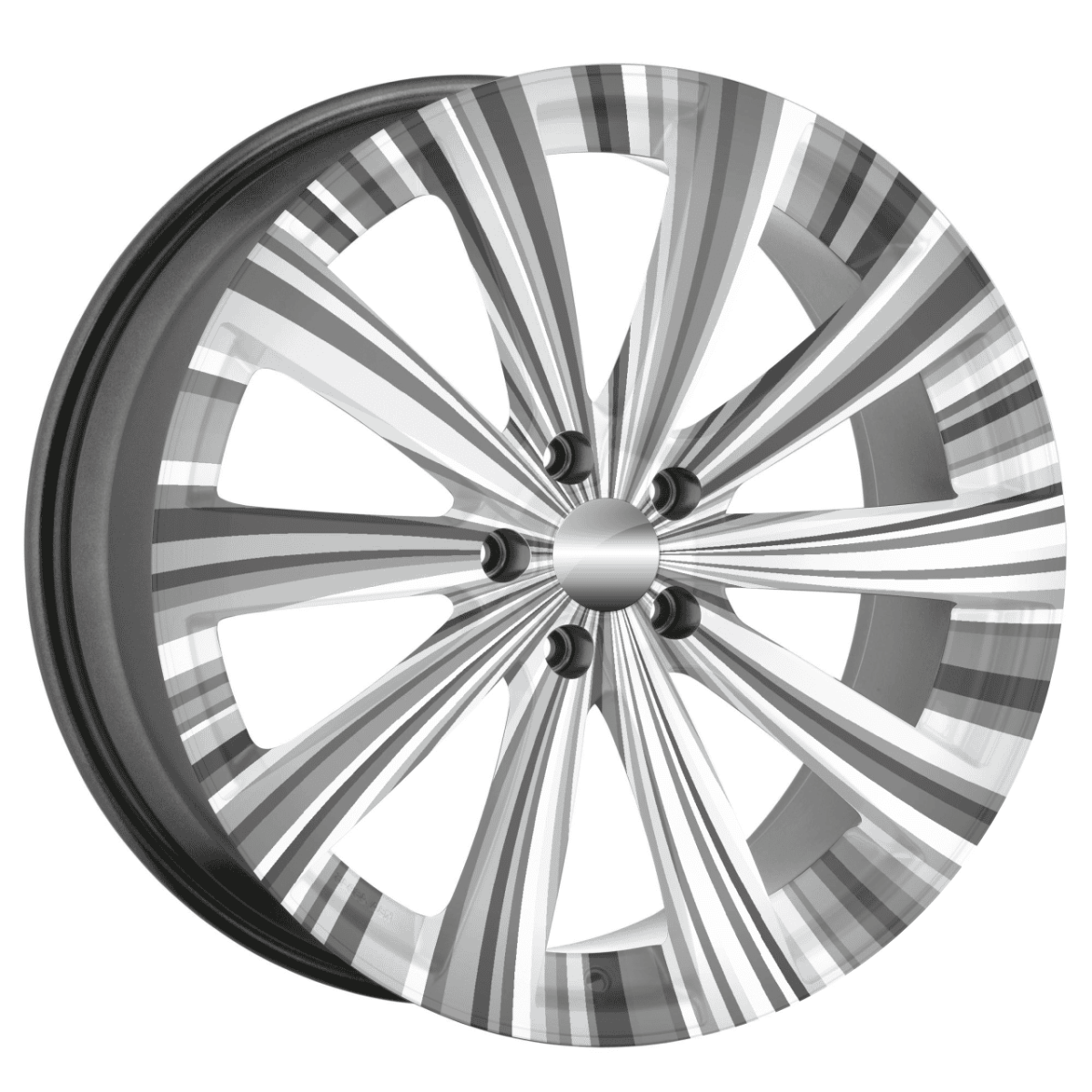 Set 4 Folii Imprimate Outdoor cu EcoSolvent, autoadezive, pentru decorarea jantelor auto, dimetru 60 cm, model FJT-38 - imagine 3