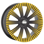 Set 4 Folii Imprimate Outdoor cu EcoSolvent, autoadezive, pentru decorarea jantelor auto, dimetru 60 cm, model FJT-40 - imagine 3