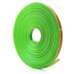 Inele de protectie si decor jante, adezive, din plastic flexibil - VERDE - imagine 2