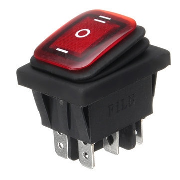 H87df4b7b888540b68551bf81f601d119F_640x640.jpg Intrerupator rectangular cu 3 pozitii, iluminat LED, waterproof, pentru utilaje, Off-Road, ATV, SSV, QUAD, Scuter, Motocicleta - imagine 1