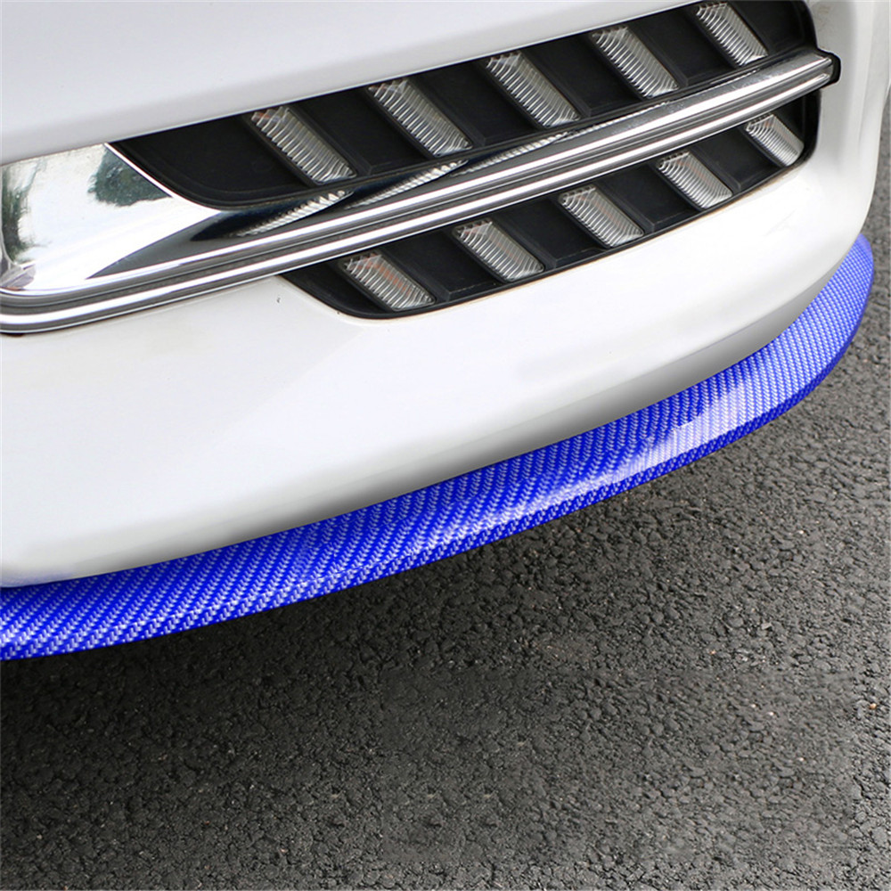 H9788f52342c34fc8b3aa23eef693b21fc.jpg Protectie spoiler, prelungire bara fata/spate din cauciuc, culoare CARBON Albastru - imagine 1