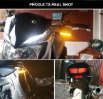 Set 2 lampi Semnalizare Moto SECVENTIALA, cu 2 functii, pozitie si semnalizare, 12V - imagine 8