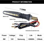 Set 2 lampi Semnalizare Moto SECVENTIALA, cu 2 functii, pozitie si semnalizare, 12V - imagine 12