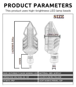 Set 2 lampi Semnalizare Moto, model T-SHAPE ARROW, tensiune 12V - imagine 4