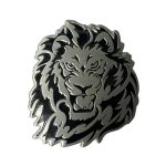 Emblema auto model "LION", reliefata 3D, dimensiune 6 x 7 cm - imagine 2