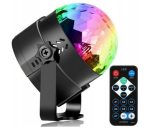 Proiector Disco LED RGB cu telecomanda si senzor de sunet - Bila Disco pentru petreceri - imagine 4