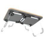 Masa pentru Laptop plianta din MDF, dimensiune 60 x 39,5 cm, cu suport pahar si telefon - imagine 12