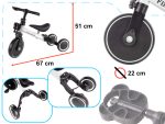 Tricicleta TRIKE FIX MINI, 3in1 adaptabila, culoare Alba - imagine 3