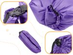 Saltea Autogonflabila "Lazy Bag" tip sezlong, 230 x 70cm, culoare Violet, pentru camping, plaja sau piscina - imagine 2