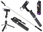 Set 3in1, Selfie Stick cu Lampa LED si Trepied, conectare Bluetooth, alimentare USB - imagine 8