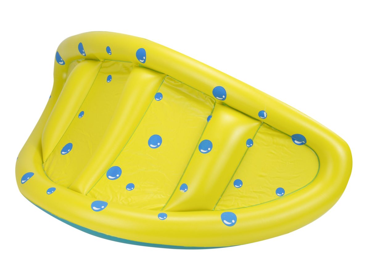 Ponton, Saltea de apa, gonflabila pentru copii cu acoperis, dimensiune 65 x 73 cm - imagine 3