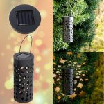 Set 4 lampi solare de gradina cu picior si agatatoare tip "Felinar" cu LED - imagine 2