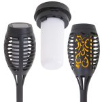 Set 4 lampi solare de gradina tip "Torta" cu 12 LED-uri - imagine 3