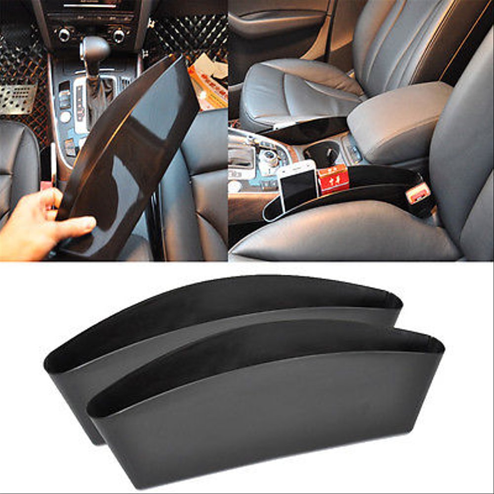 MAGIC_BOX_Tempat_Barang_Untuk_Di_Mobil_Aksesoris_Unik.jpg Set 2 organizatoare auto de tip "buzunar", montaj intre scaun si consola centrala, dimensiune 35 x 11 cm - imagine 1