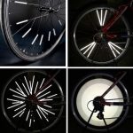 Set 12 ornamente din material reflectorizant pentru spite bicicleta, culoare gri - argintiu - imagine 5