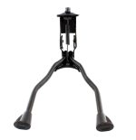 Cric bicicleta cu picior dublu, culoare neagra - imagine 3