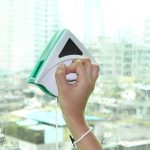 Unealta de spalat geamuri pe ambele fete, cu magnet, lavete si snur de siguranta - imagine 2