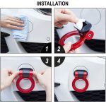 Ornament carlig remorcare RACING SPORT - ROSU - imagine 6