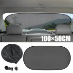 Parasolar Luneta Auto, 100 x 50 cm, culoare Neagra, prindere cu ventuze - imagine 3