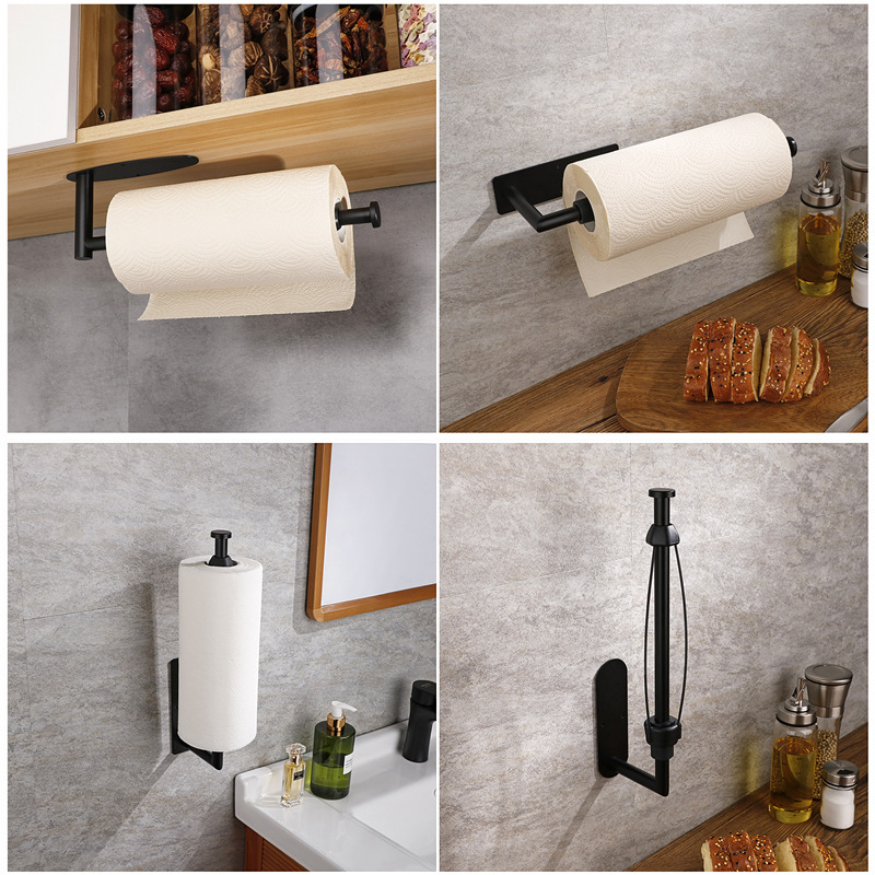 Acasa 11 Wall Mounted Damping Roll Paper Holder Kitchen Bathroom Accessories Stainless Steel Tissue Holders For Cabinet Organizing