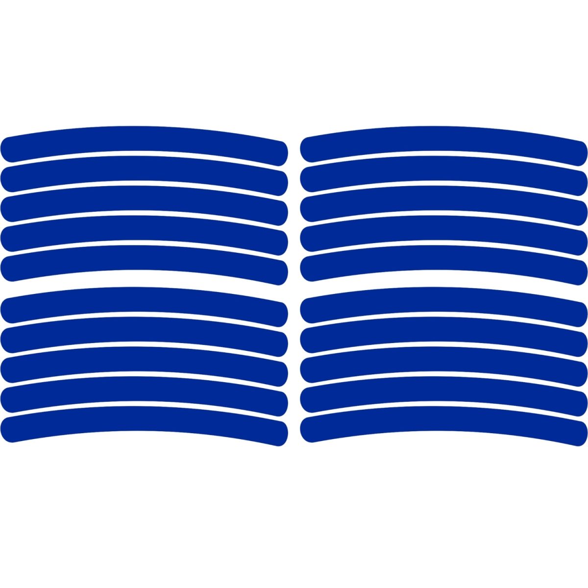 Set 20 bucati Elemente Reflectorizante "Wheel Arch" pentru autoturisme, biciclete, motociclete, atv-uri, scutere, culoare Albastra - imagine 3