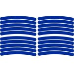 Set 20 bucati Elemente Reflectorizante "Wheel Arch" pentru autoturisme, biciclete, motociclete, atv-uri, scutere, culoare Albastra - imagine 3