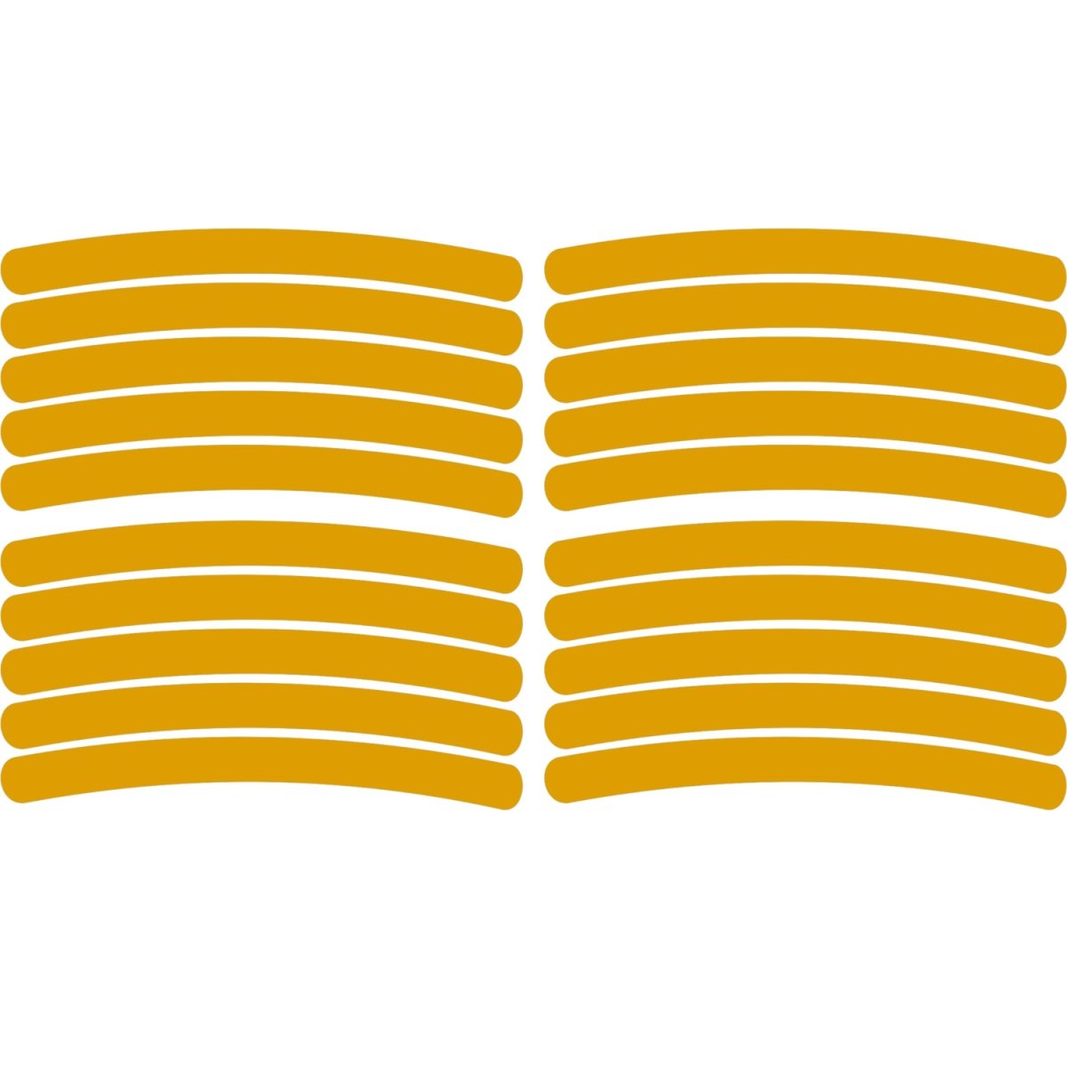 Set 20 bucati Elemente Reflectorizante "Wheel Arch" pentru autoturisme, biciclete, motociclete, atv-uri, scutere, culoare Orange - imagine 3