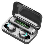 Casti fara fir TWS Ear Drops F9 cu statie de andocare/incarcare - imagine 2