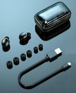 Casti fara fir TWS Ear Drops F9 cu statie de andocare/incarcare - imagine 9