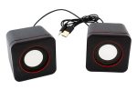 Boxe Stereo 2.0 cu conectare USB & Jack, putere 2 x 3W, culoare neagra - imagine 3