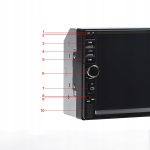 Player Video Auto, dimensiune 2DIN, TouchScreen de 7 inch, 4 x 50W, model WDS-30 cu Bluetooth, Handsfree, Radio, MP3, WMA, MP4, AUX, Card, Telecomanda, Functie Camera Marsarier - imagine 6