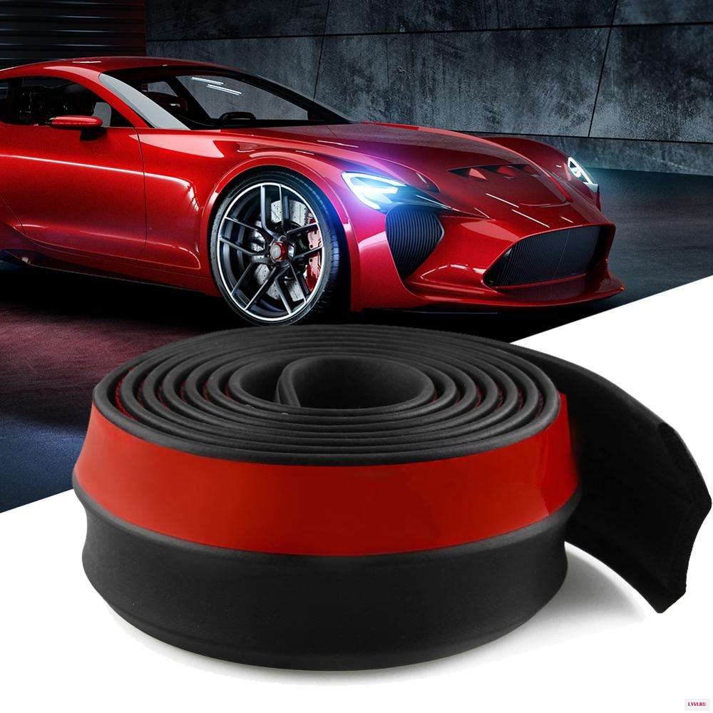 bbnxgf.jpg Protectie spoiler, prelungire bara fata/spate din cauciuc, culoare NEGRU - imagine 1