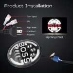 Lampa Suplimentara LED pentru Vehicule Off-Road, ATV, SSV, cu inscriptie "BOSS" si functii: Faza Lunga, Faza Scurta, Semnalizare, Pozitie, tensiune alimentare 9 - 36V, diametru Ø170 mm - imagine 2