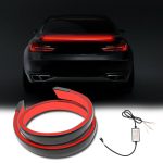 Eleron auto cu lampa stop frana suplimentara pentru autoturisme, 12V, 120cm, Carbon - imagine 2