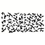 Set 2 stickere autoadezive Tuning in doua culori, model "Paint Stains", dimensiune 97 x 47 cm, culoare Negru + Alb - imagine 3