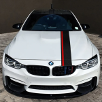 Sticker autoadeziv Tuning, model "Rally Stripe Carbon 3D", dimensiune 140 x 17 cm, culoare Negru/Rosu - imagine 4