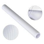 Folie colantare auto Carbon 3D - Alb (3m x 1,27m) - imagine 3