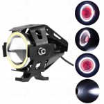 Proiector LED cu Lupa, Angel Eye ALB si Devil Eye RED, alimentare 12V, pentru Off-Road, ATV, SSV, UTV - imagine 8